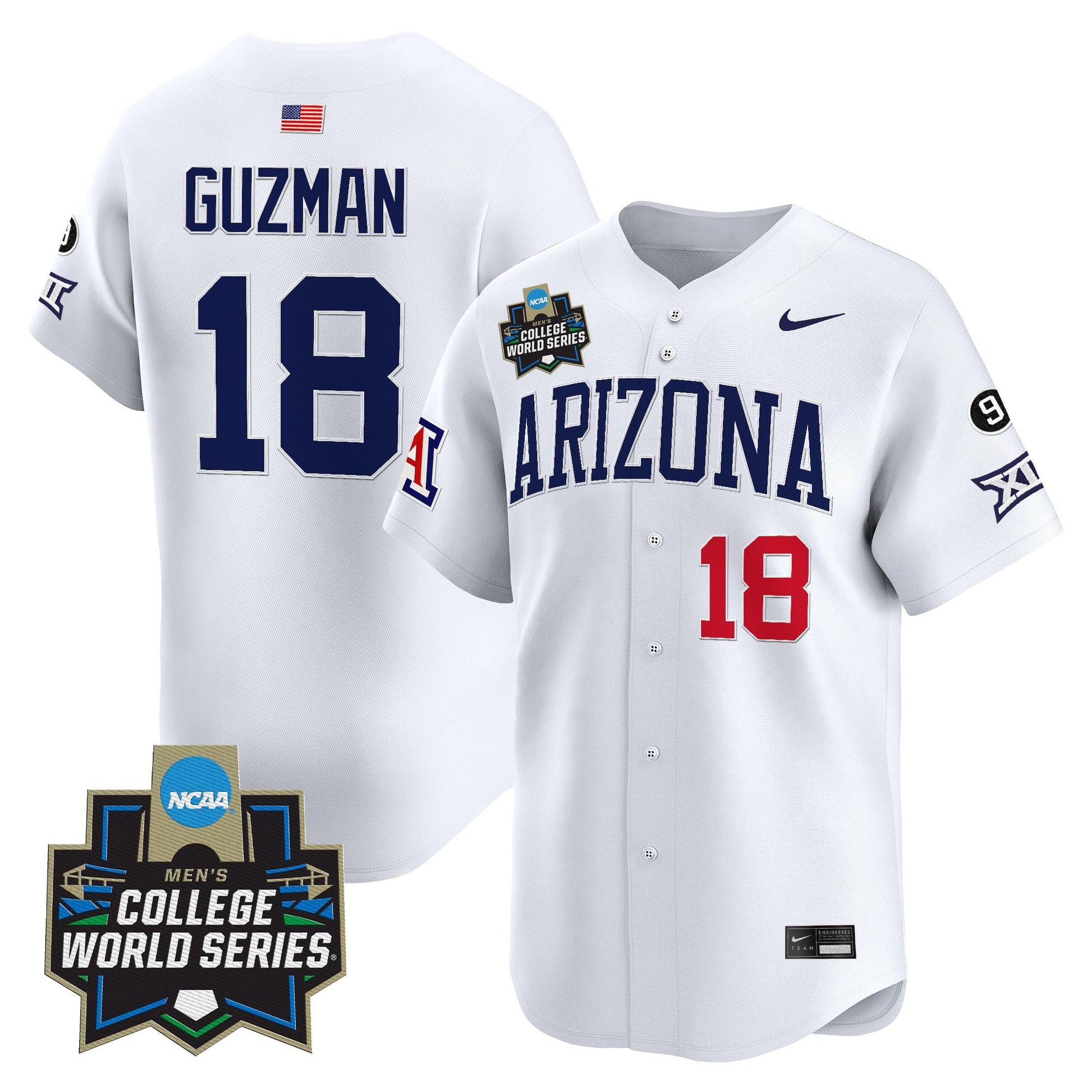 Men's Arizona Wildcats 2025 World Series Vapor Premier Limited Jersey - All Stitched
