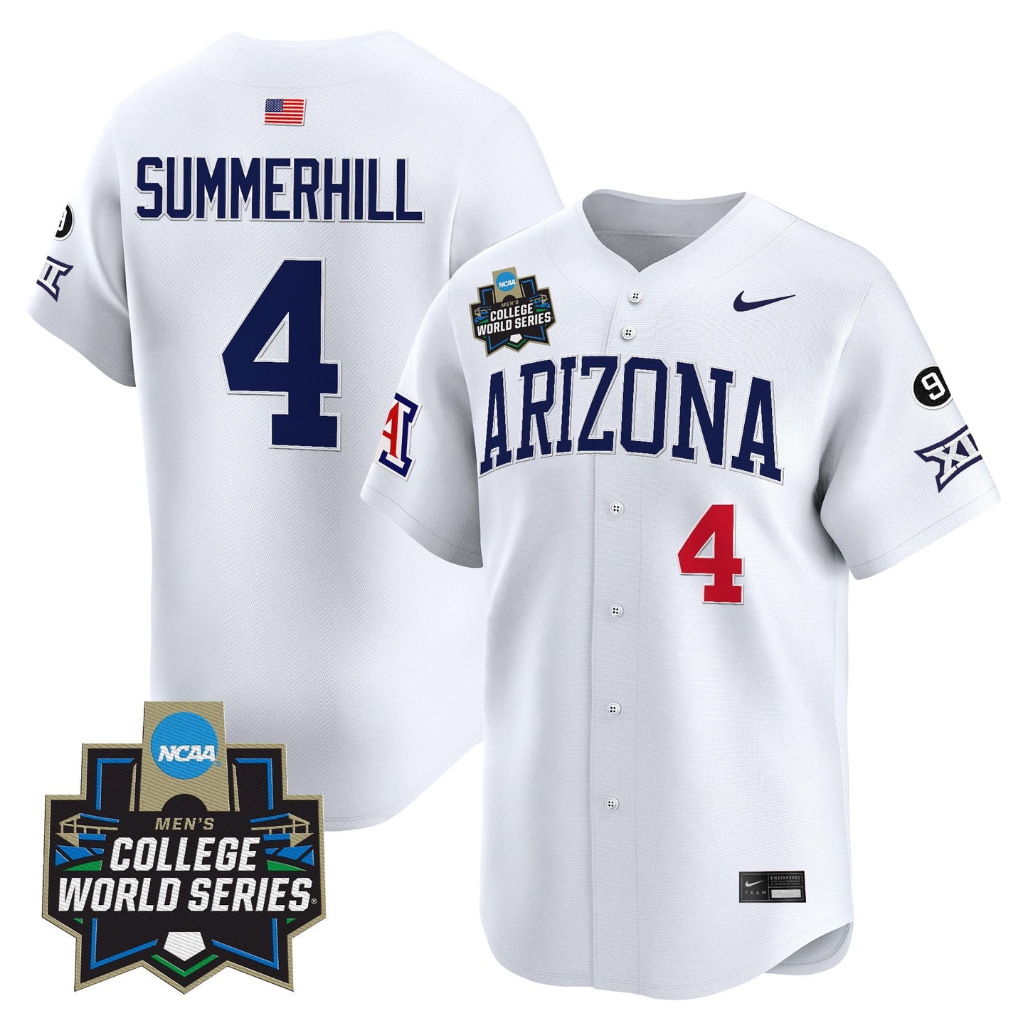 Men's Arizona Wildcats 2025 World Series Vapor Premier Limited Jersey - All Stitched