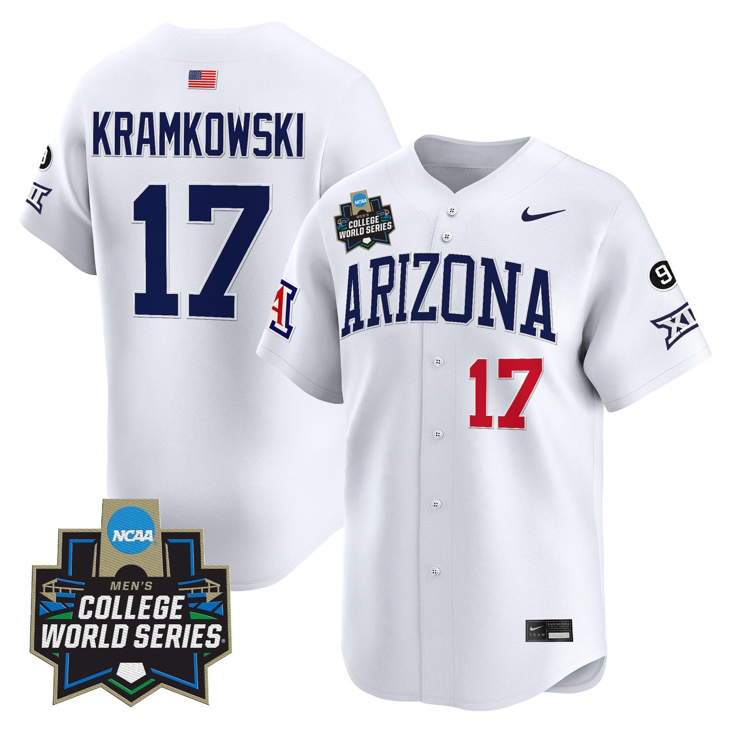 Men's Arizona Wildcats 2025 World Series Vapor Premier Limited Jersey - All Stitched