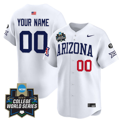 Arizona Wildcats 2025 World Series Vapor Premier Limited Custom Jersey - All Stitched