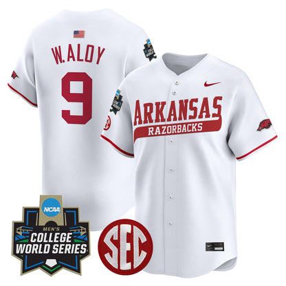 Men's Arkansas Razorbacks 2025 World Series Vapor Premier Limited Jersey - All Stitched