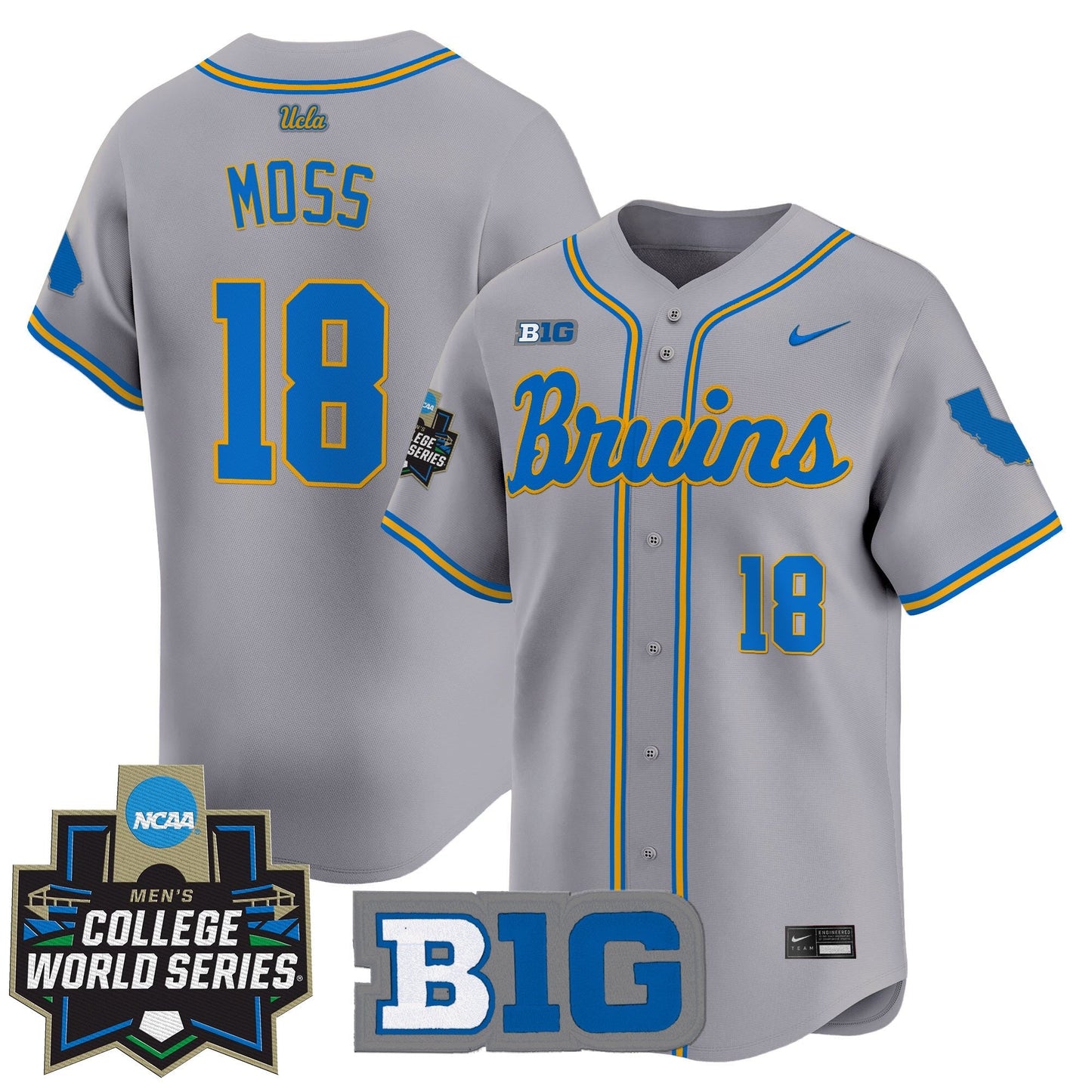 Men's UCLA Bruins 2025 World Series Vapor Premier Limited Jersey - All Stitched