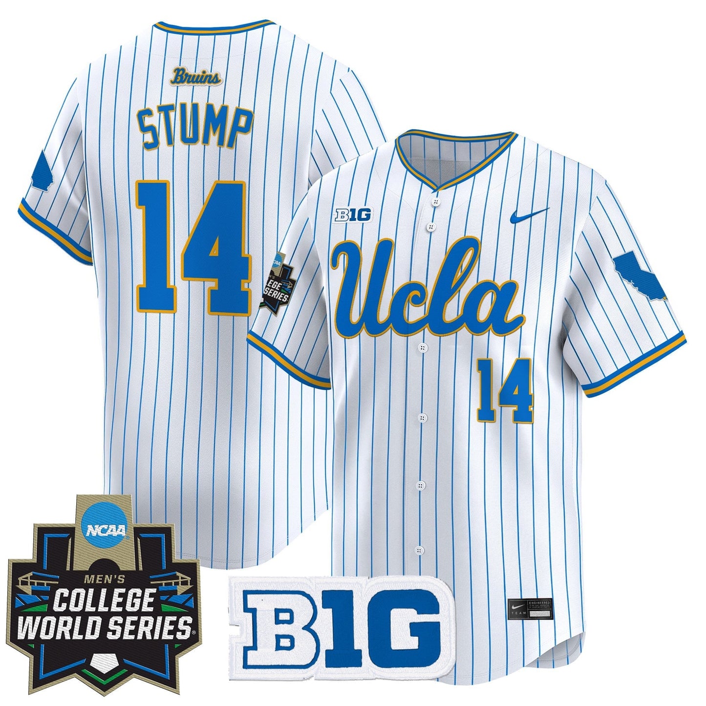 Men's UCLA Bruins 2025 World Series Vapor Premier Limited Jersey - All Stitched