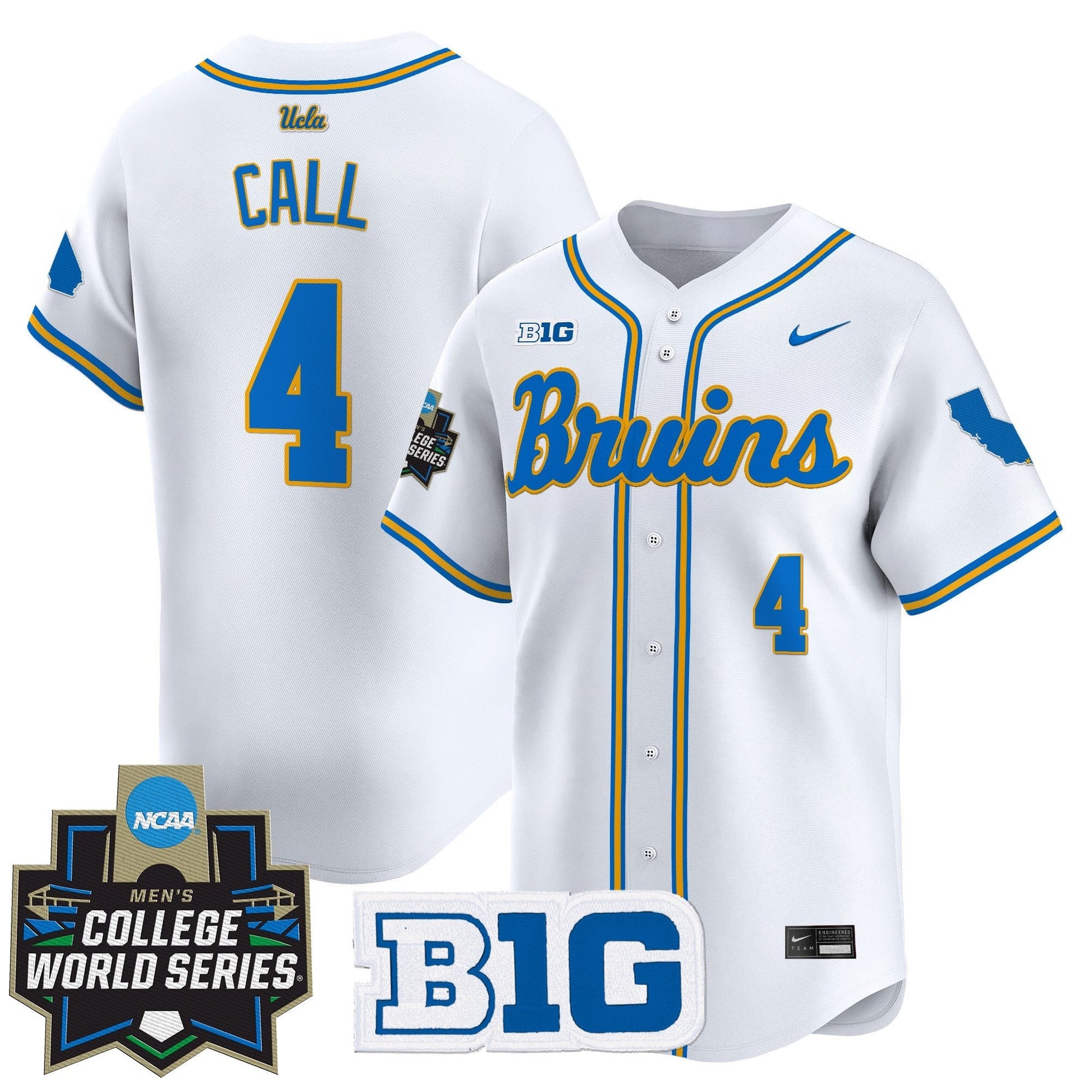 Men's UCLA Bruins 2025 World Series Vapor Premier Limited Jersey - All Stitched