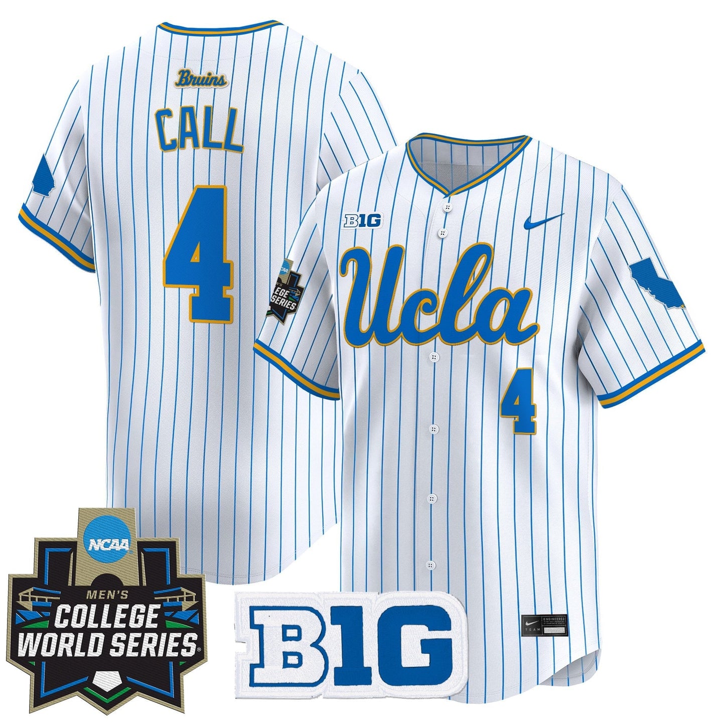 Men's UCLA Bruins 2025 World Series Vapor Premier Limited Jersey - All Stitched