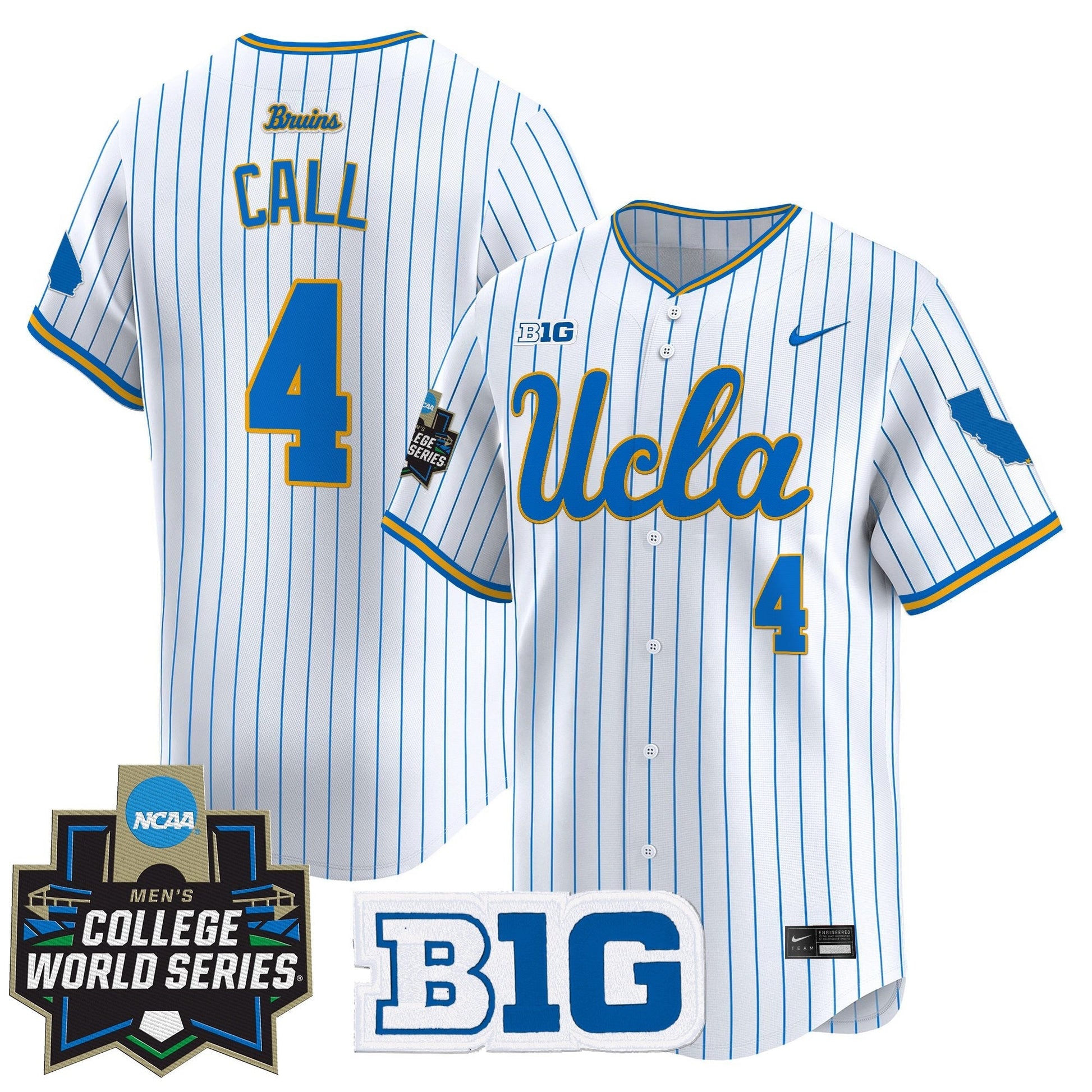 Men's UCLA Bruins 2025 World Series Vapor Premier Limited Jersey - All Stitched