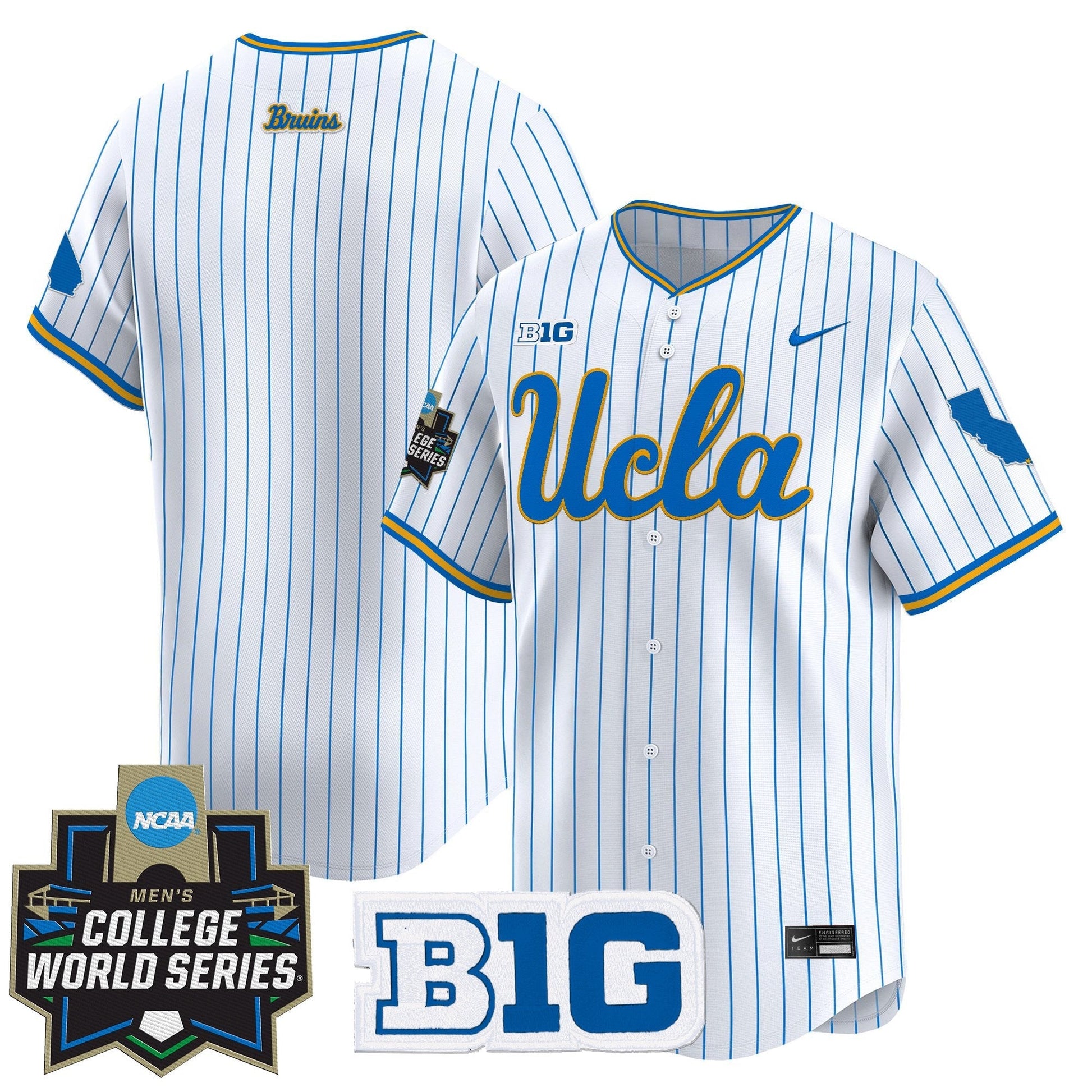 Men's UCLA Bruins 2025 World Series Vapor Premier Limited Jersey - All Stitched