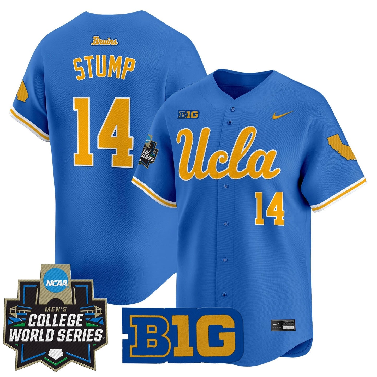 Men's UCLA Bruins 2025 World Series Vapor Premier Limited Jersey - All Stitched
