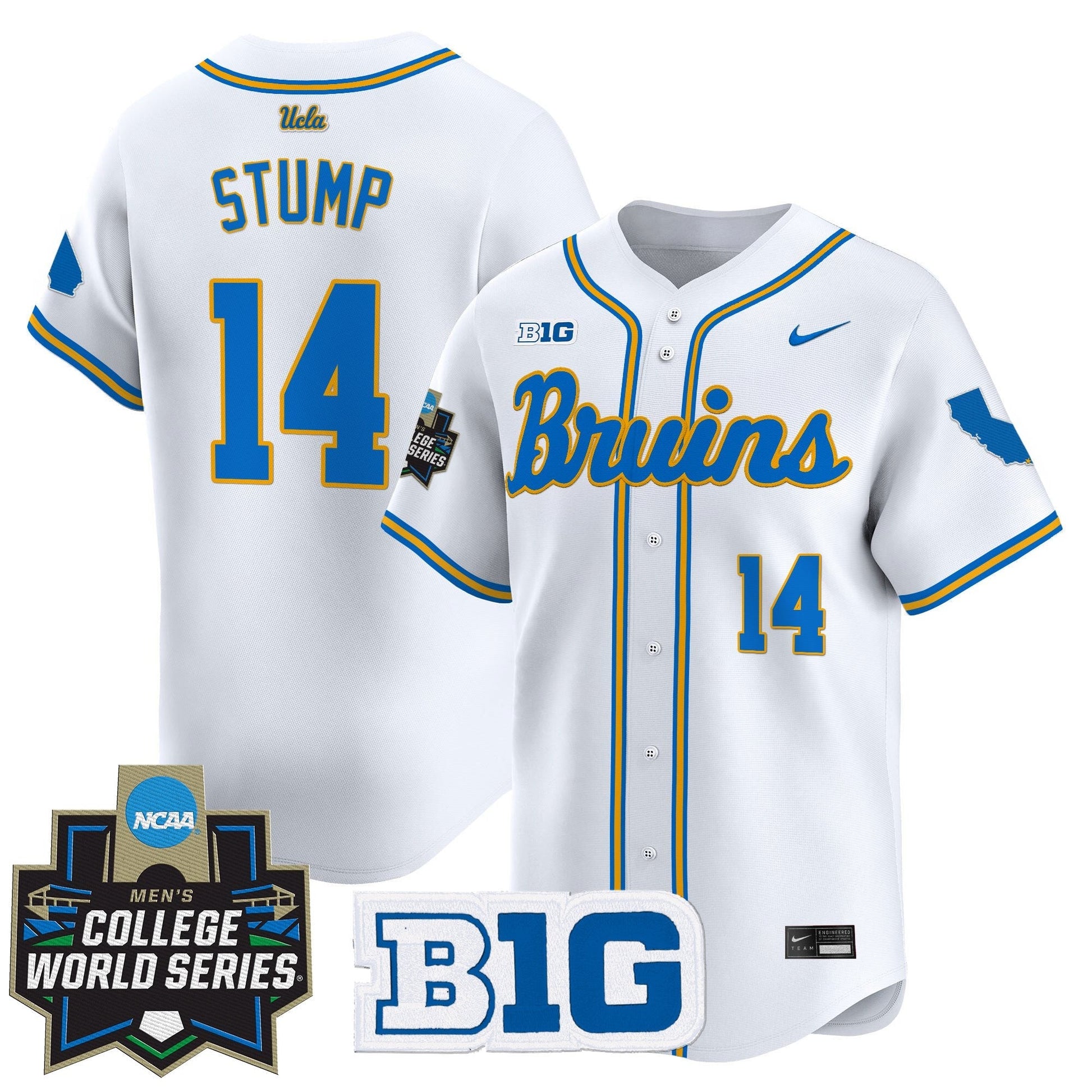 Men's UCLA Bruins 2025 World Series Vapor Premier Limited Jersey - All Stitched