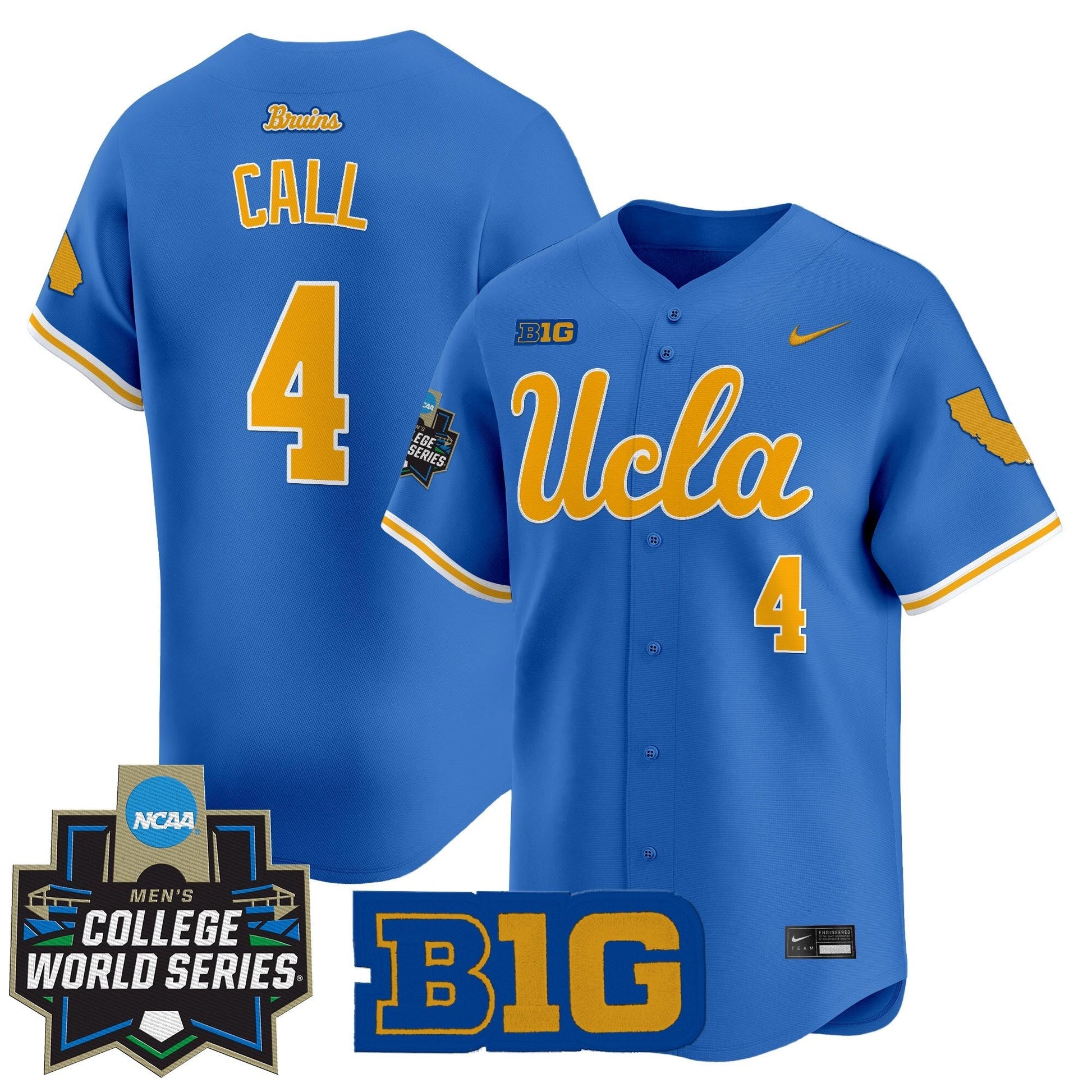 Men's UCLA Bruins 2025 World Series Vapor Premier Limited Jersey - All Stitched