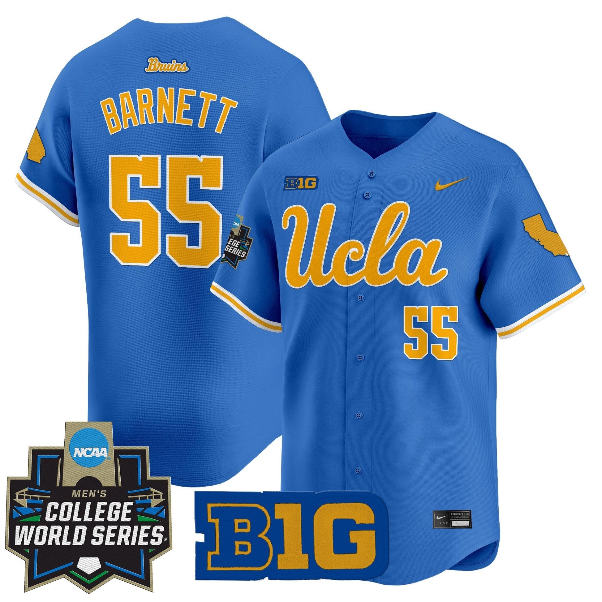 Men's UCLA Bruins 2025 World Series Vapor Premier Limited Jersey - All Stitched