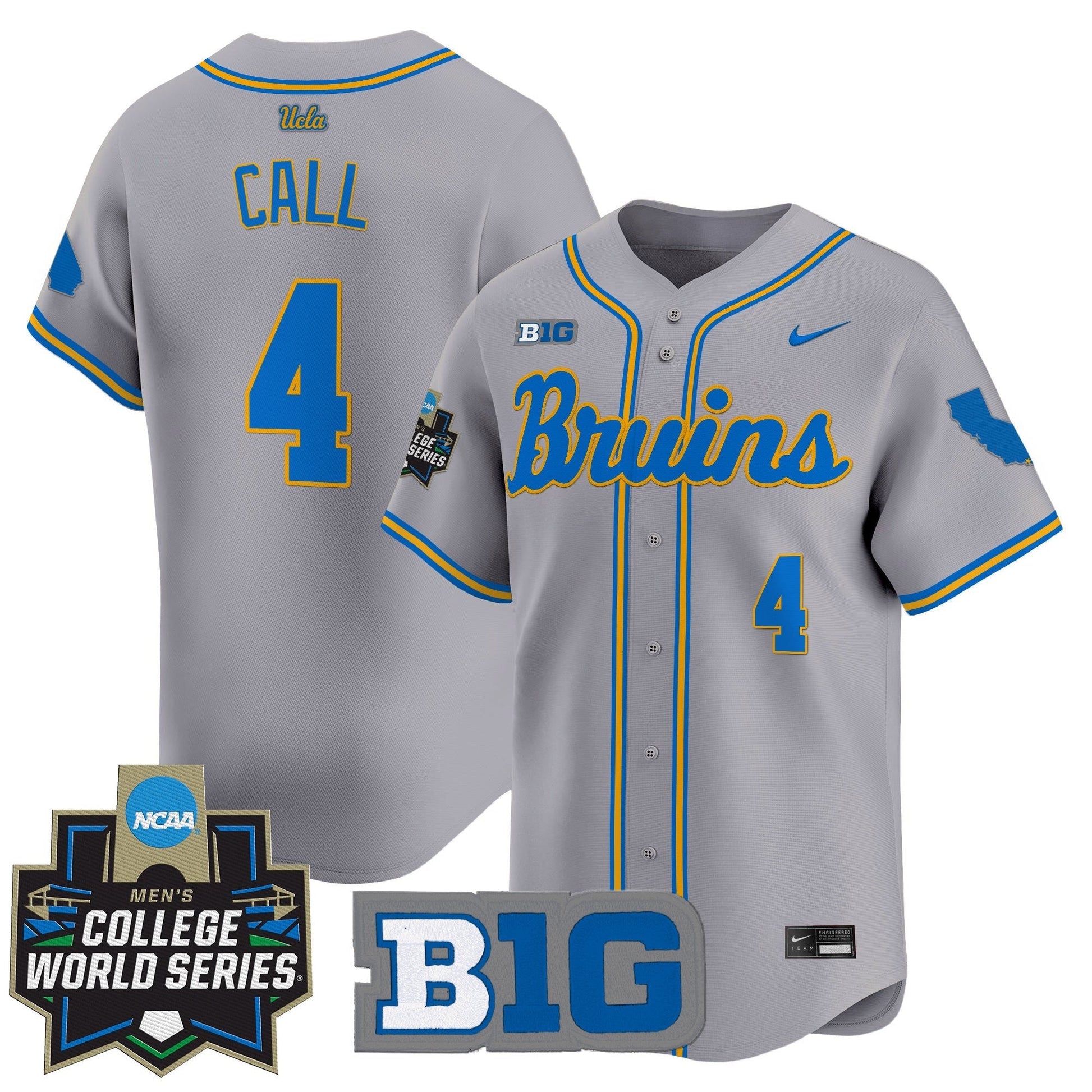Men's UCLA Bruins 2025 World Series Vapor Premier Limited Jersey - All Stitched