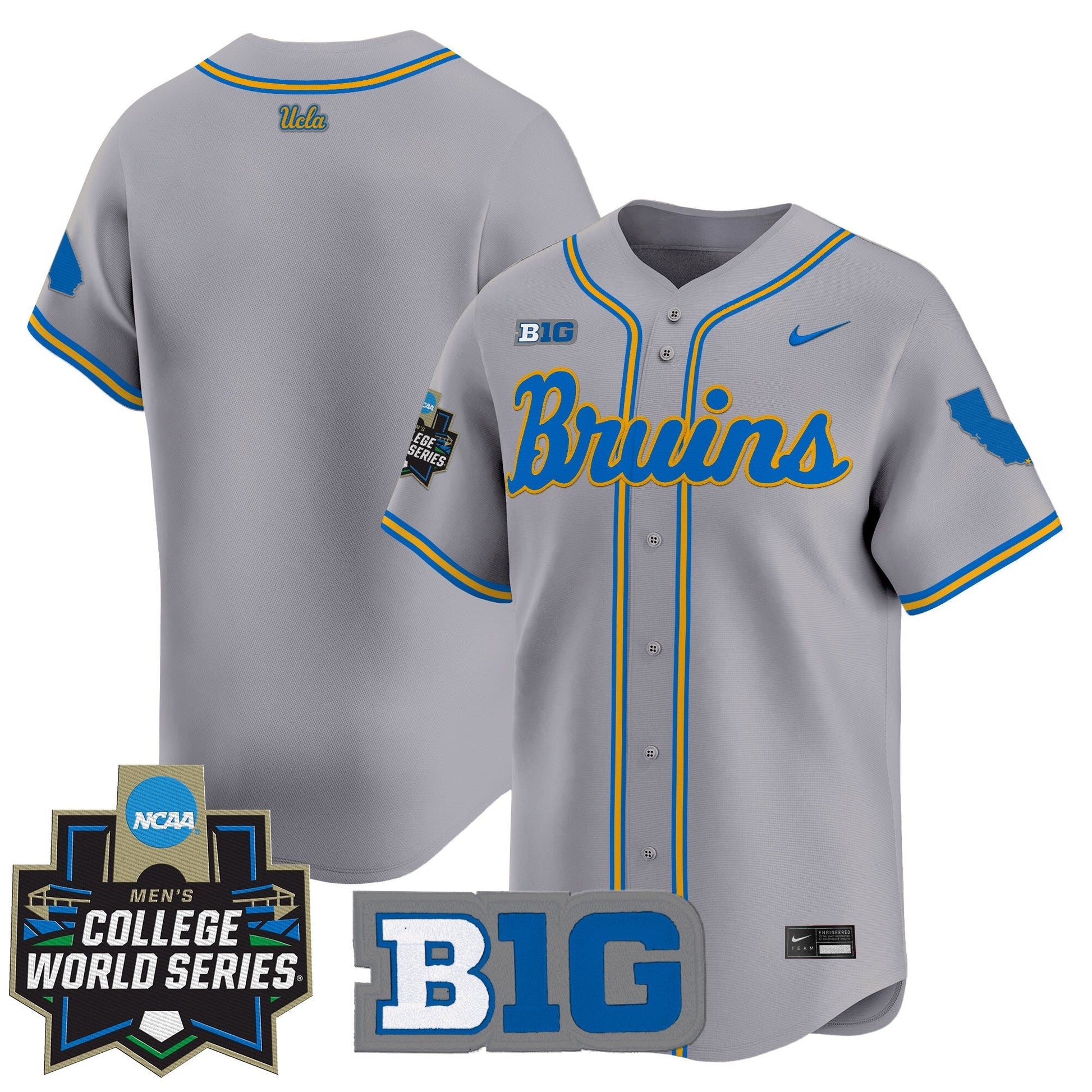 Men's UCLA Bruins 2025 World Series Vapor Premier Limited Jersey - All Stitched