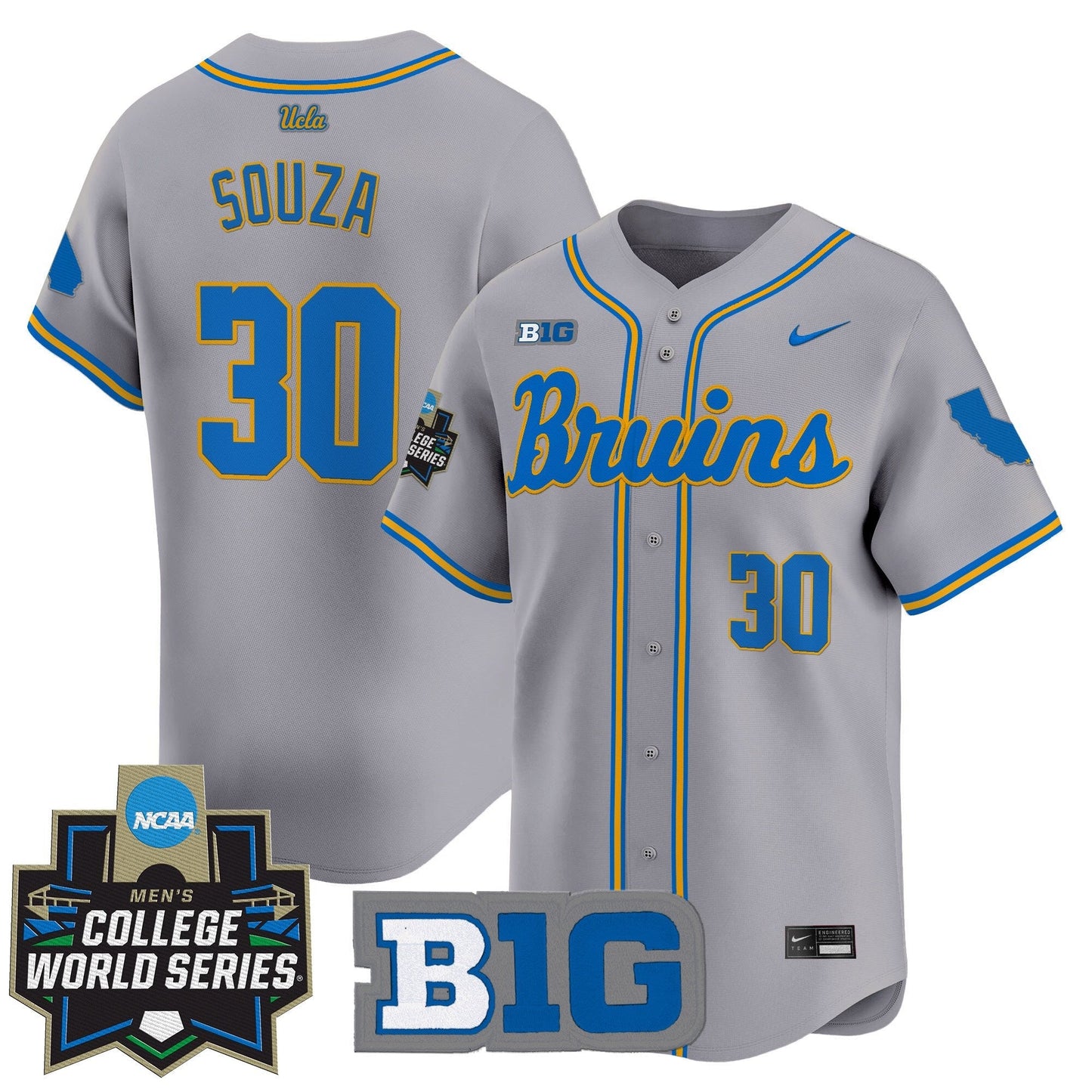 Men's UCLA Bruins 2025 World Series Vapor Premier Limited Jersey - All Stitched