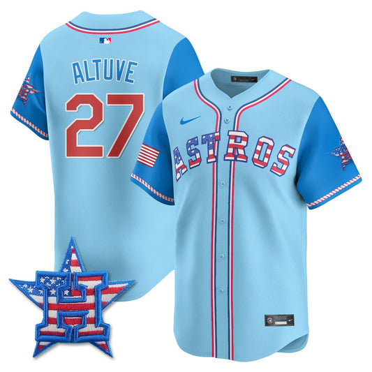 Men's Houston Astros 2025 Fourth of July Jersey - All Stitched