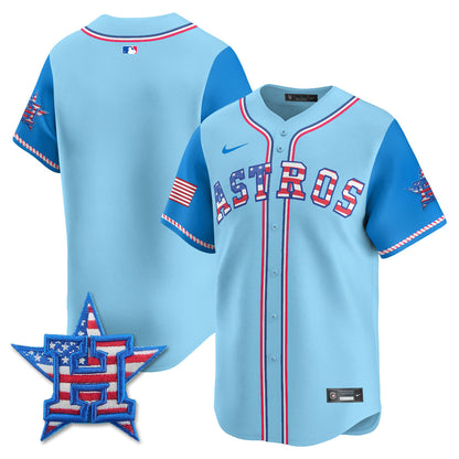 Men's Houston Astros 2025 Fourth of July Jersey - All Stitched