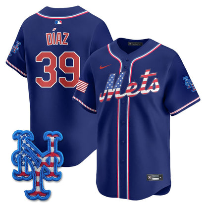 Men's New York Mets 2025 Fourth of July Jersey - All Stitched