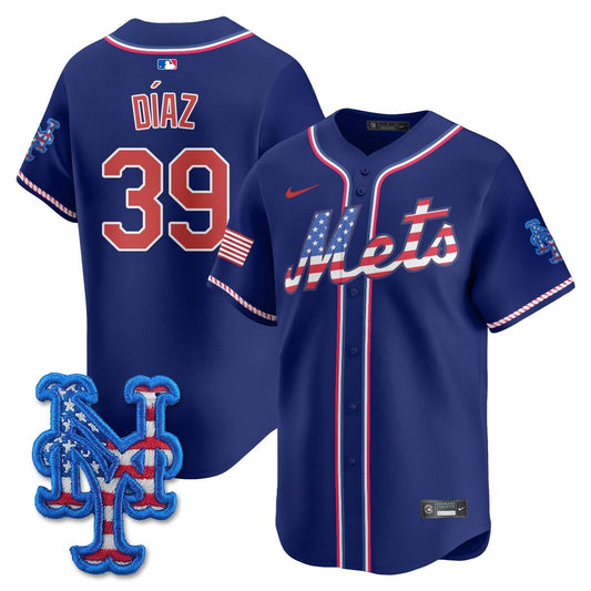 Men's New York Mets 2025 Fourth of July Jersey - All Stitched