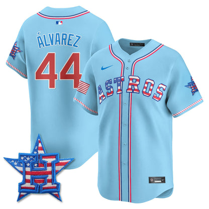 Men's Houston Astros 2025 Fourth of July Jersey - All Stitched