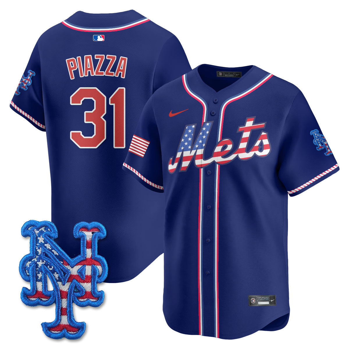 Men's New York Mets 2025 Fourth of July Jersey - All Stitched