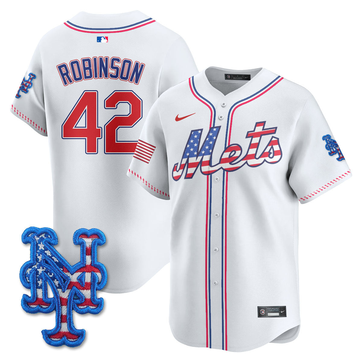 Men's New York Mets 2025 Fourth of July Jersey - All Stitched
