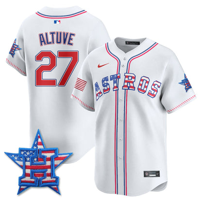 Men's Houston Astros 2025 Fourth of July Jersey - All Stitched