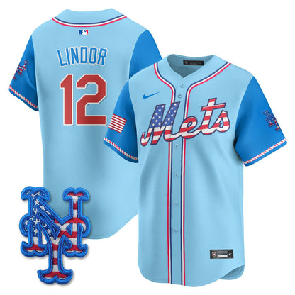 Men's New York Mets 2025 Fourth of July Jersey - All Stitched