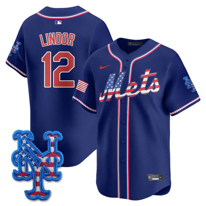 Men's New York Mets 2025 Fourth of July Jersey - All Stitched