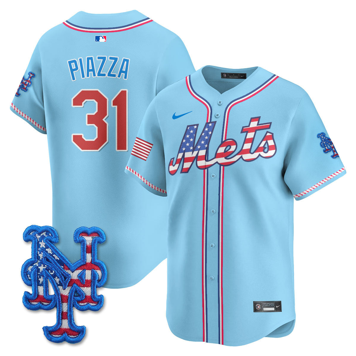 Men's New York Mets 2025 Fourth of July Jersey - All Stitched