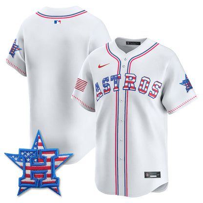 Men's Houston Astros 2025 Fourth of July Jersey - All Stitched