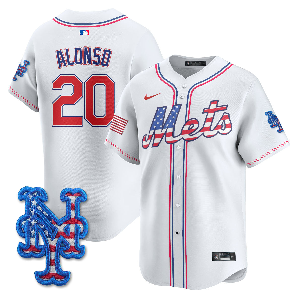 Men's New York Mets 2025 Fourth of July Jersey - All Stitched