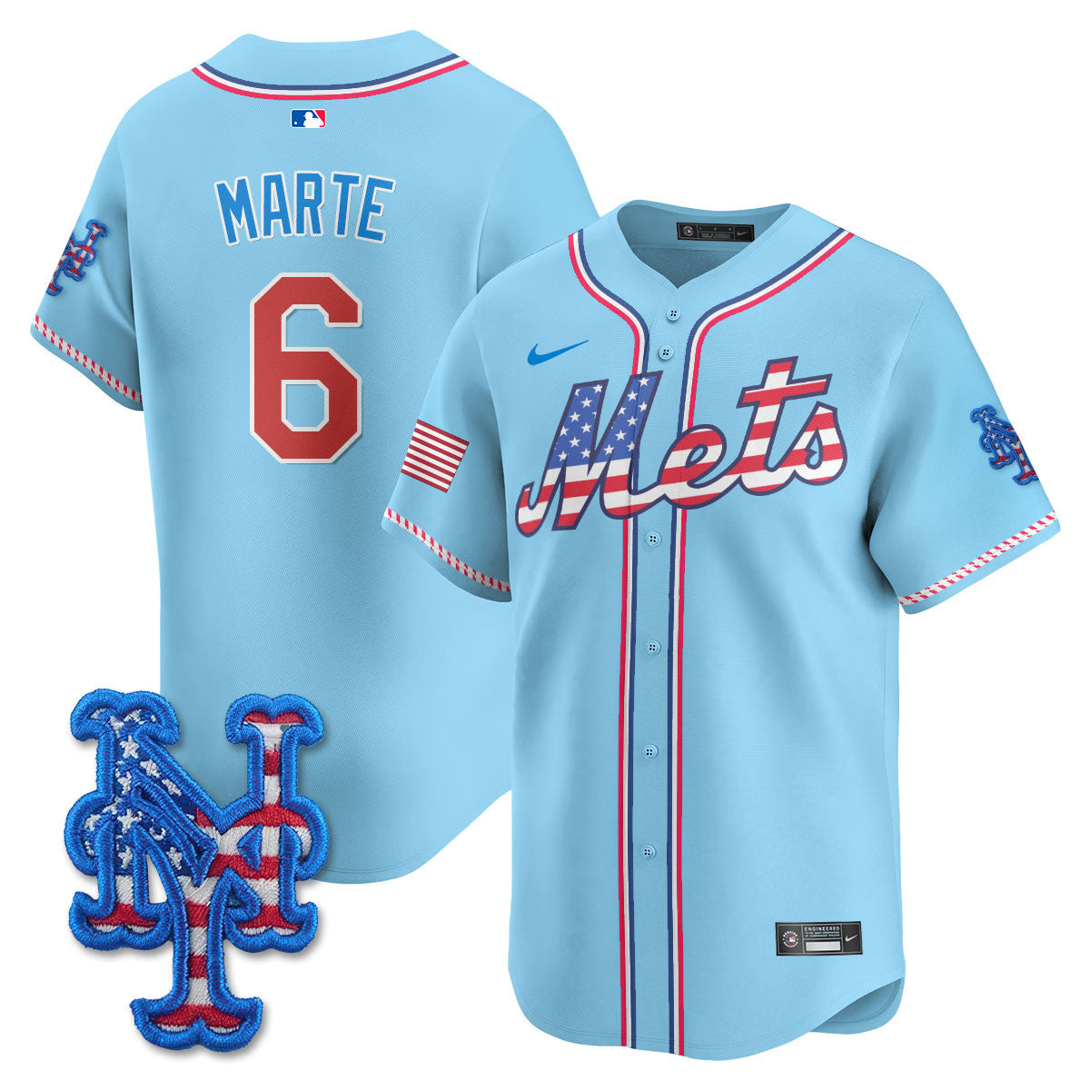 Men's New York Mets 2025 Fourth of July Jersey - All Stitched
