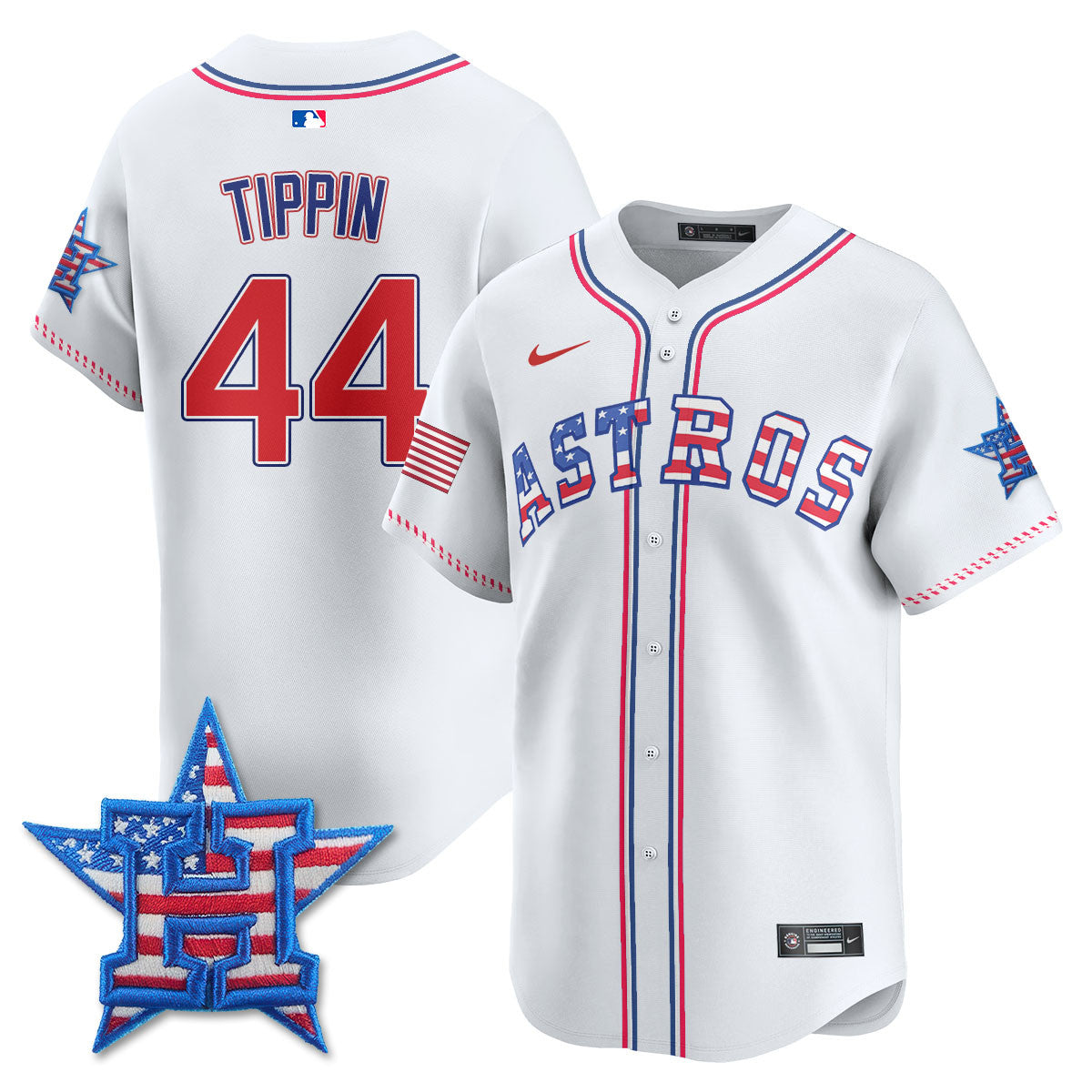 Men's Houston Astros 2025 Fourth of July Jersey - All Stitched