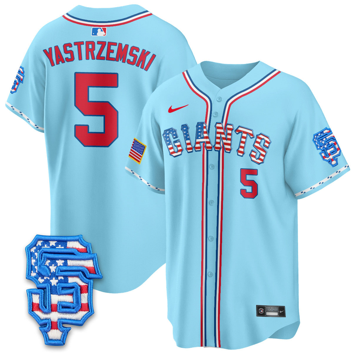 Men's San Francisco Giants 2025 Fourth of July Jersey - All Stitched