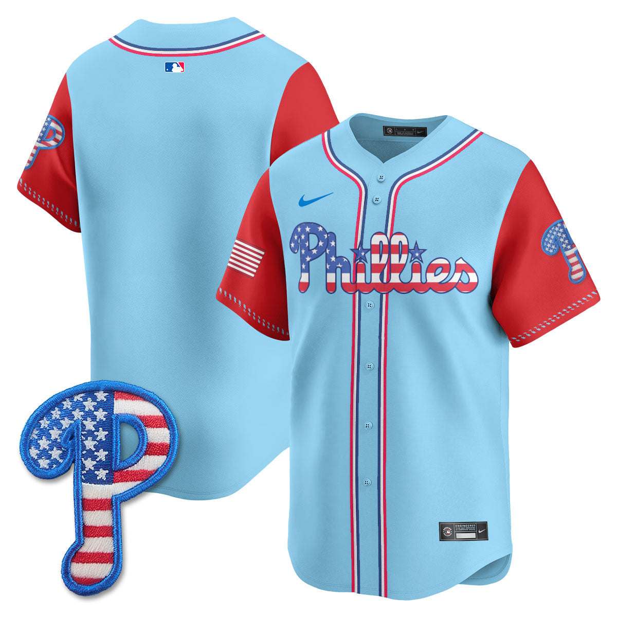 Men's Philadelphia Phillies 2025 Fourth of July Jersey - All Stitched