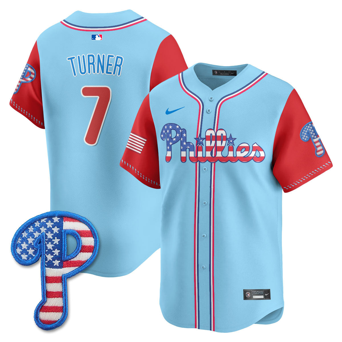 Men's Philadelphia Phillies 2025 Fourth of July Jersey - All Stitched