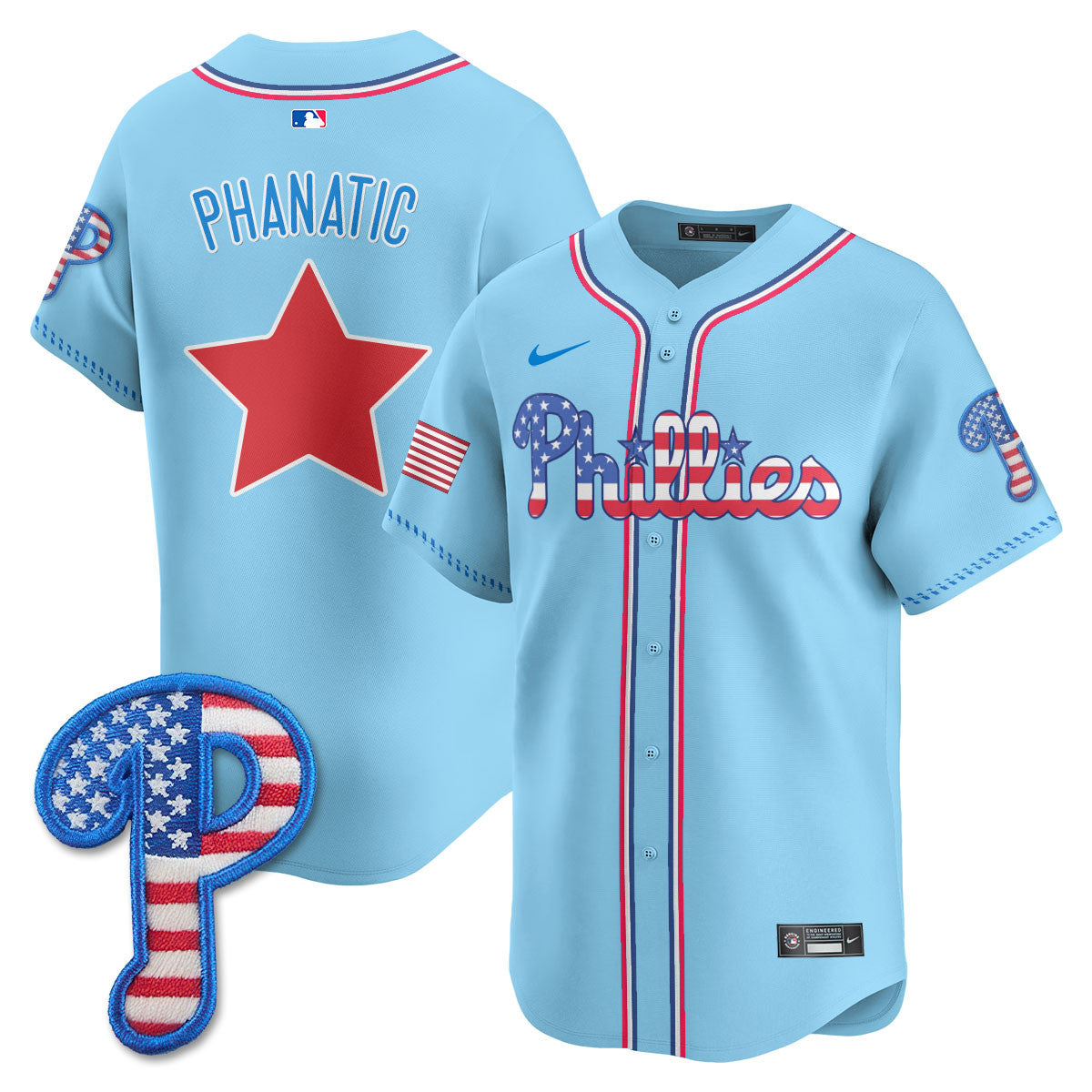 Men's Philadelphia Phillies 2025 Fourth of July Jersey - All Stitched