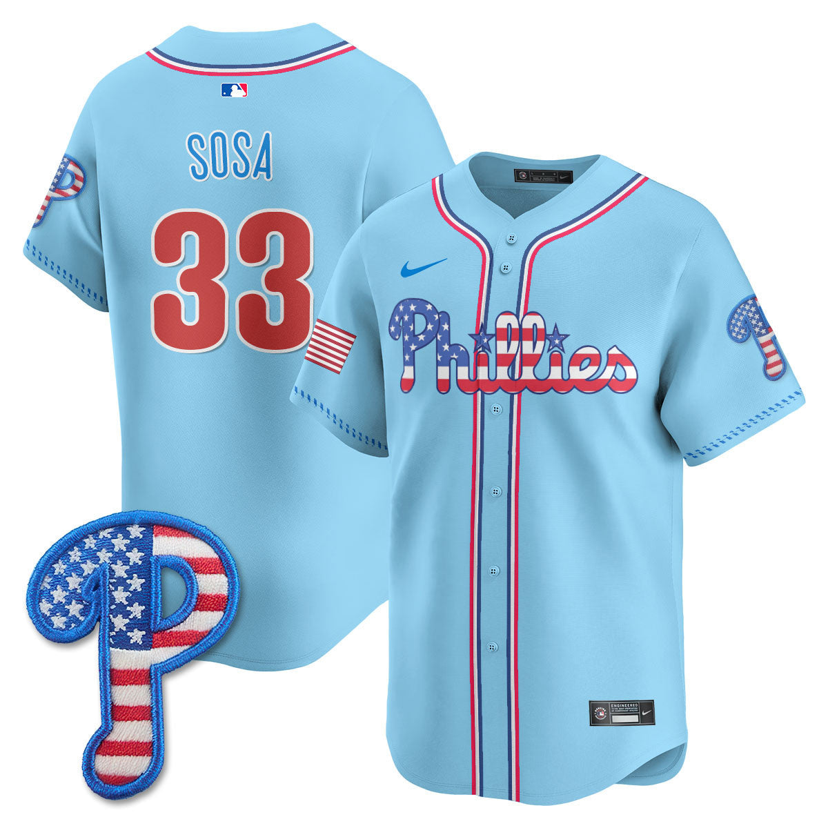 Men's Philadelphia Phillies 2025 Fourth of July Jersey - All Stitched