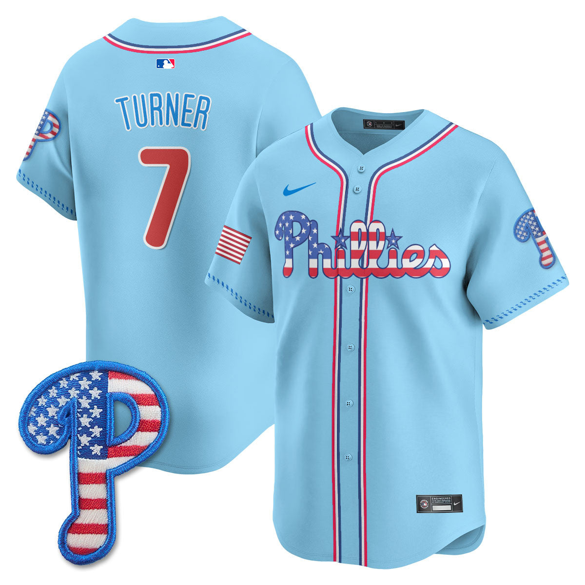 Men's Philadelphia Phillies 2025 Fourth of July Jersey - All Stitched