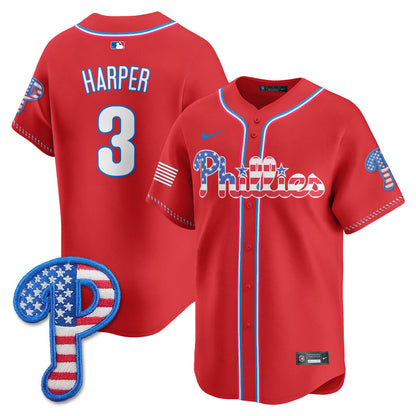 Men's Philadelphia Phillies 2025 Fourth of July Jersey - All Stitched