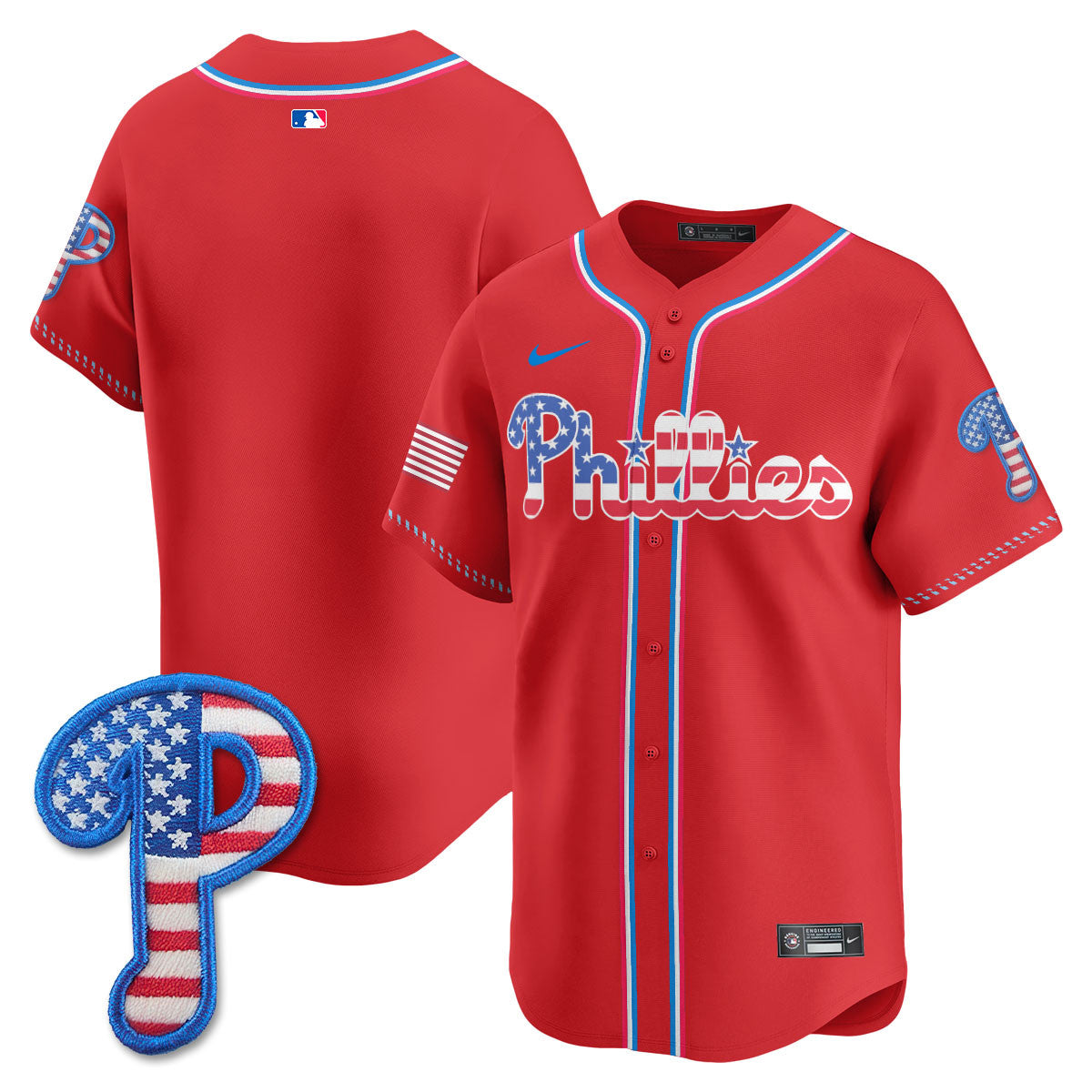 Men's Philadelphia Phillies 2025 Fourth of July Jersey - All Stitched