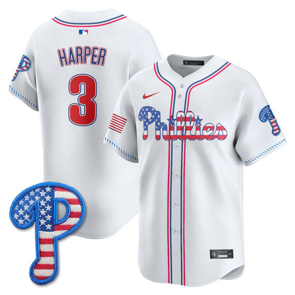Men's Philadelphia Phillies 2025 Fourth of July Jersey - All Stitched
