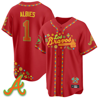 Men's Atlanta Braves 2025 "Los Bravos" Jersey - All Stitched