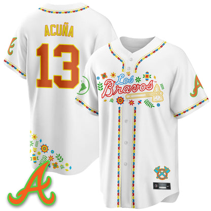 Men's Atlanta Braves 2025 "Los Bravos" Jersey - All Stitched