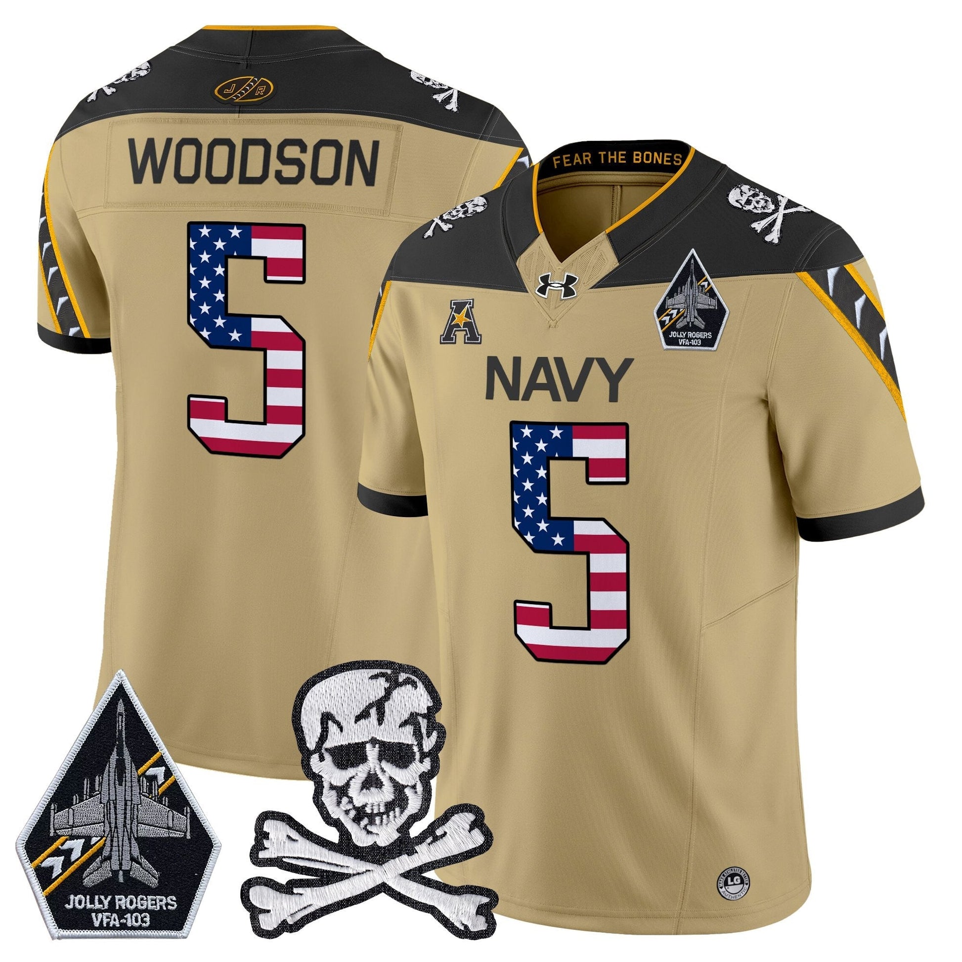 Men's Navy Midshipmen 2025 Independence Day Vapor Limited Jersey V2 - All Stitched