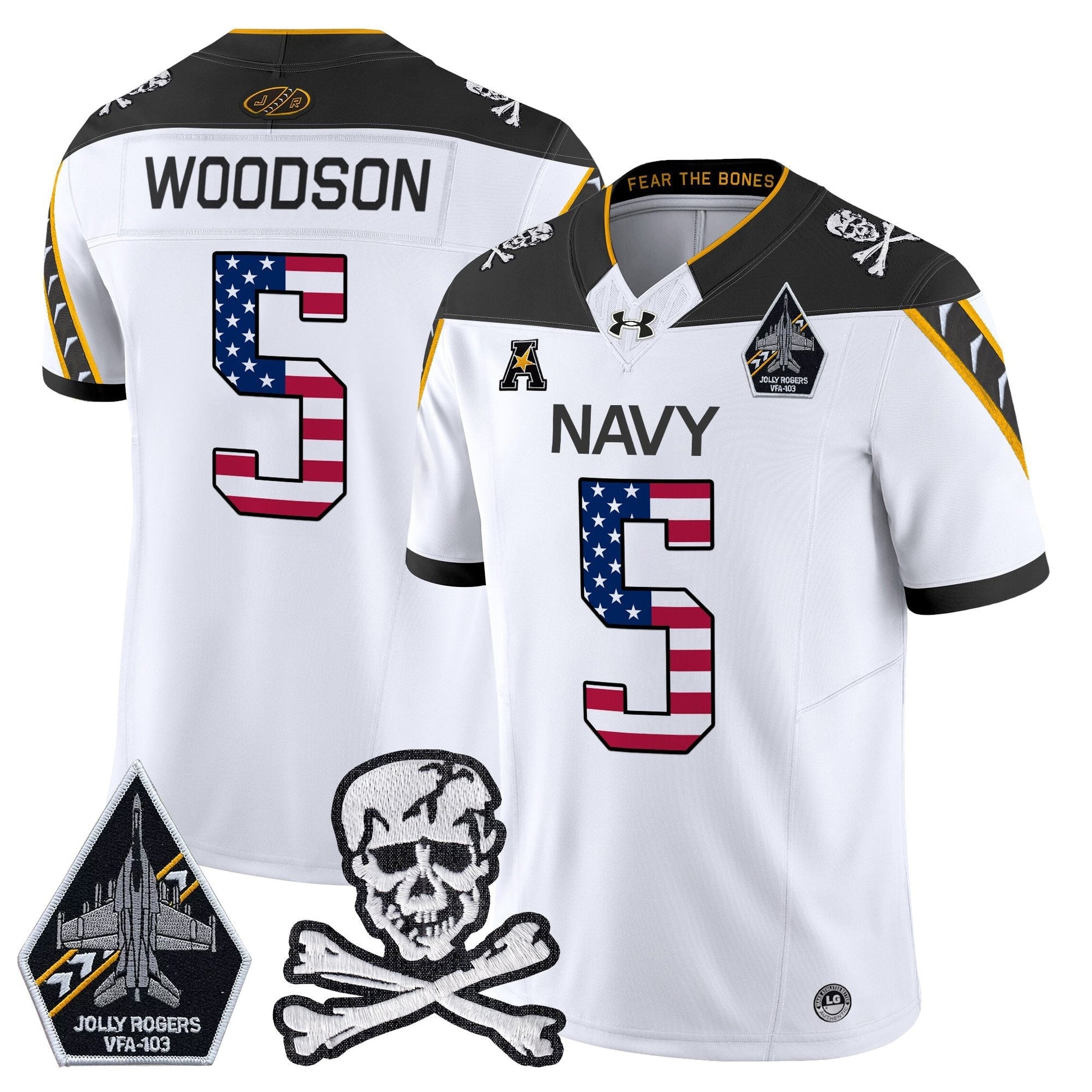 Men's Navy Midshipmen 2025 Independence Day Vapor Limited Jersey V2 - All Stitched