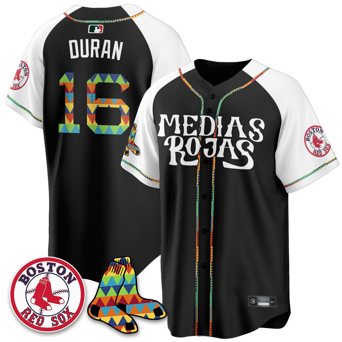 Men's Boston Red Sox "Medias Rojas" Limited Jersey - All Stitched