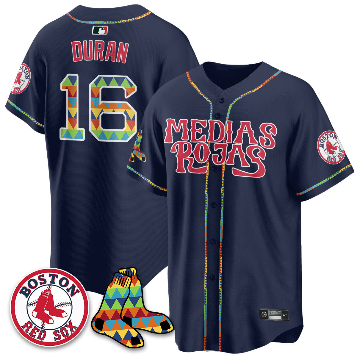 Men's Boston Red Sox "Medias Rojas" Limited Jersey - All Stitched