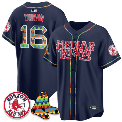 Men's Boston Red Sox "Medias Rojas" Limited Jersey - All Stitched