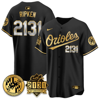 Men's Baltimore Orioles "30th Anniversary of 2131" Limited Jersey - All Stitched